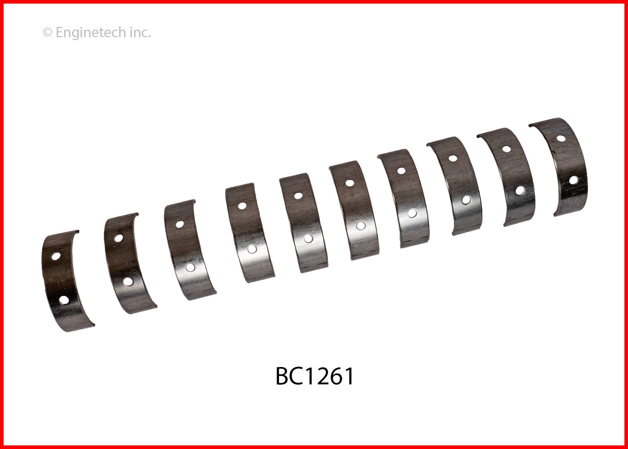 Enginetech Engine Full Crankshaft Main Bearing Set - BC1261.25